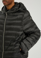 Rick Owens X Moncler Ziplock Hooded Padded Shell Jacket Black