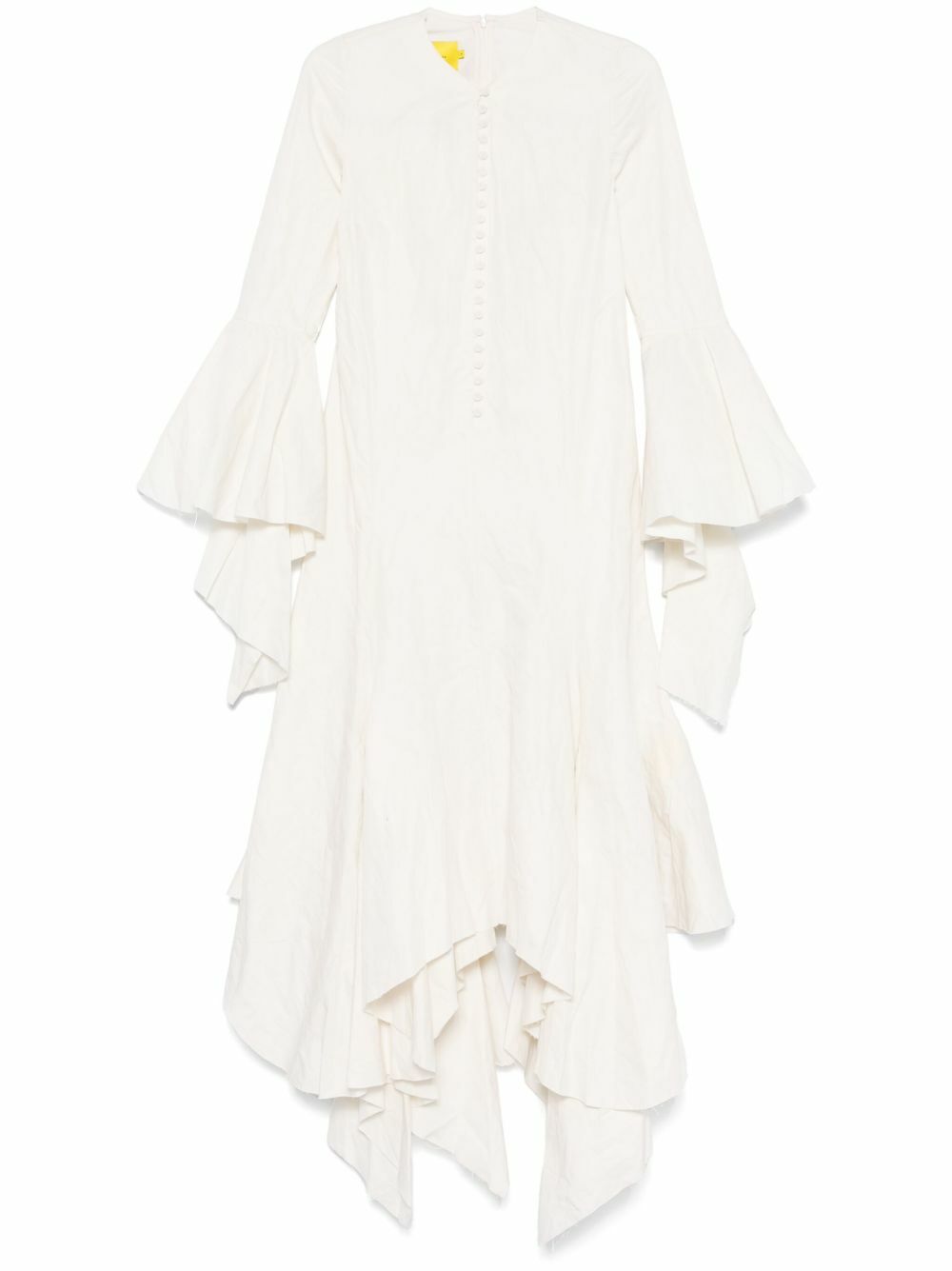 Marques'Almeida White Ruffled Dress