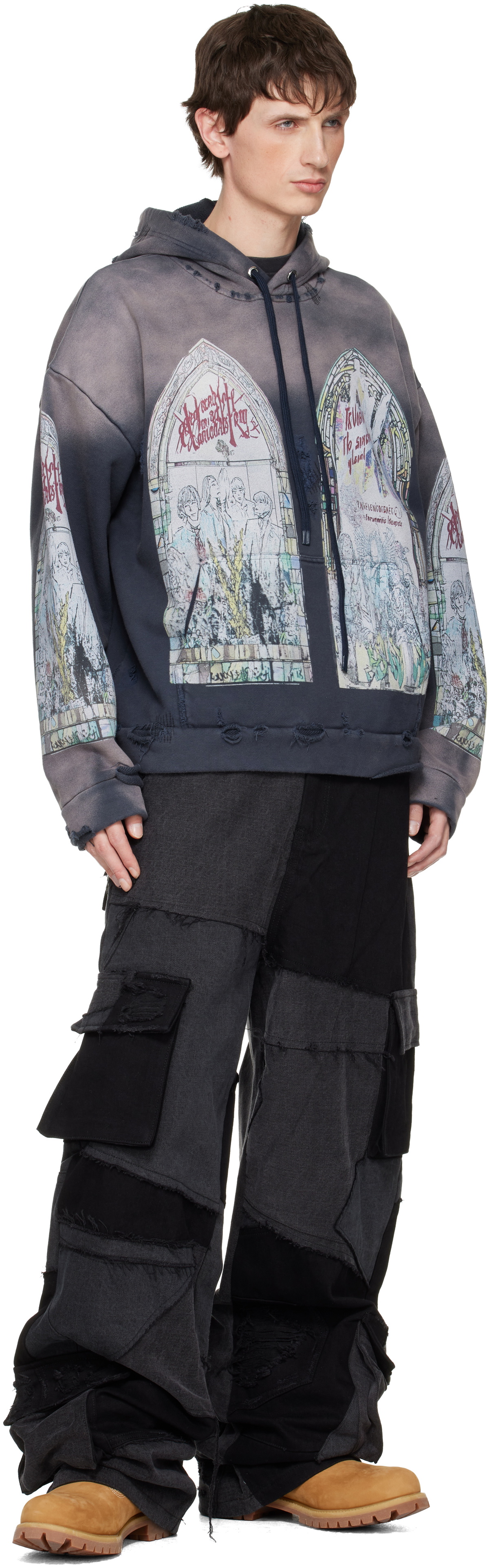 Who Decides War Blue Motley Hoodie