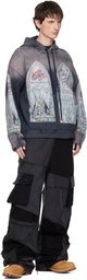 Who Decides War Blue Motley Hoodie
