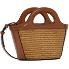 Marni Brown Tropicalia Micro Tote