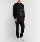 Fendi - Slim-Fit Logo-Jacquard Wool Sweater - Black