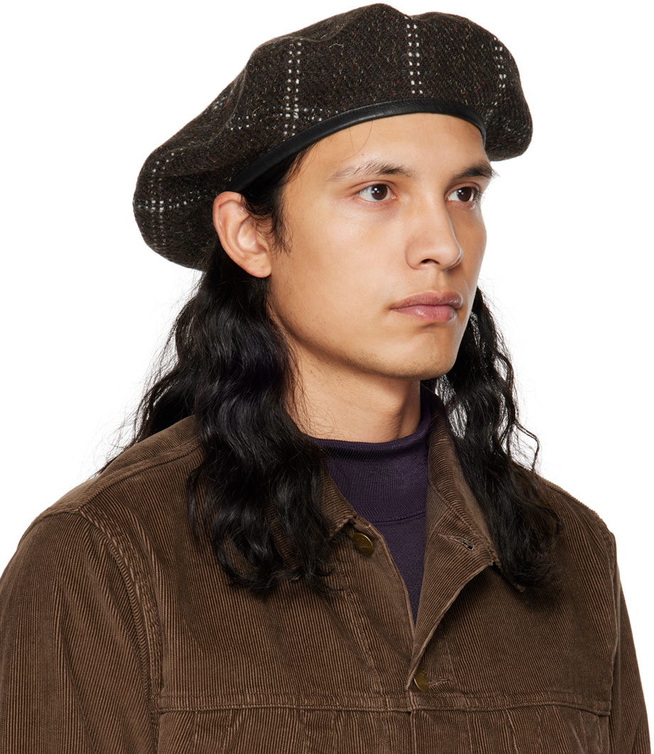 NEEDLES Brown Check Beret Needles