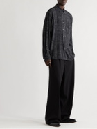 Acne Studios - Logo-Print Woven Shirt - Black