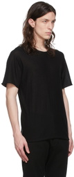 Label Under Construction Black Cotton T-Shirt