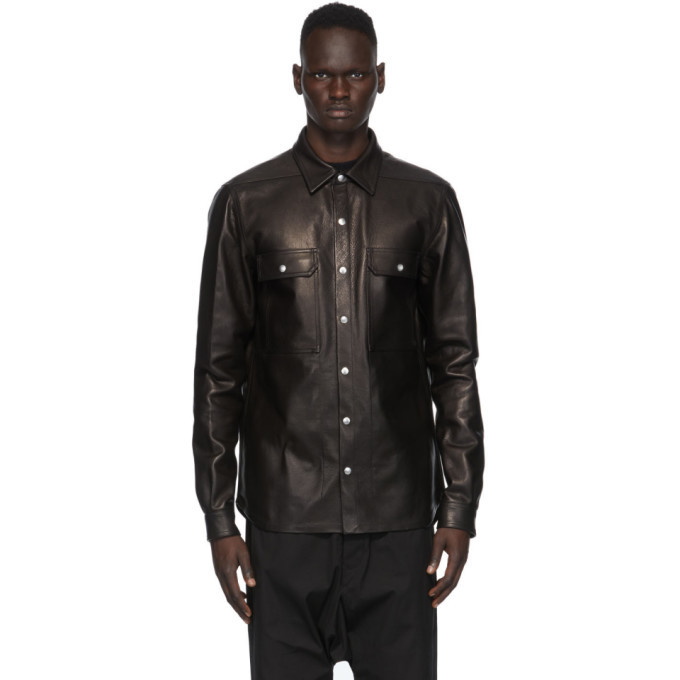 rickowens 20ss leather outershirt 44