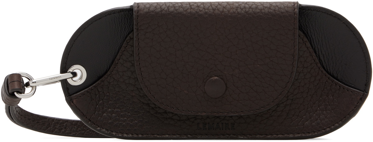 LEMAIRE Brown Bell Glasses Holder Pouch Lemaire