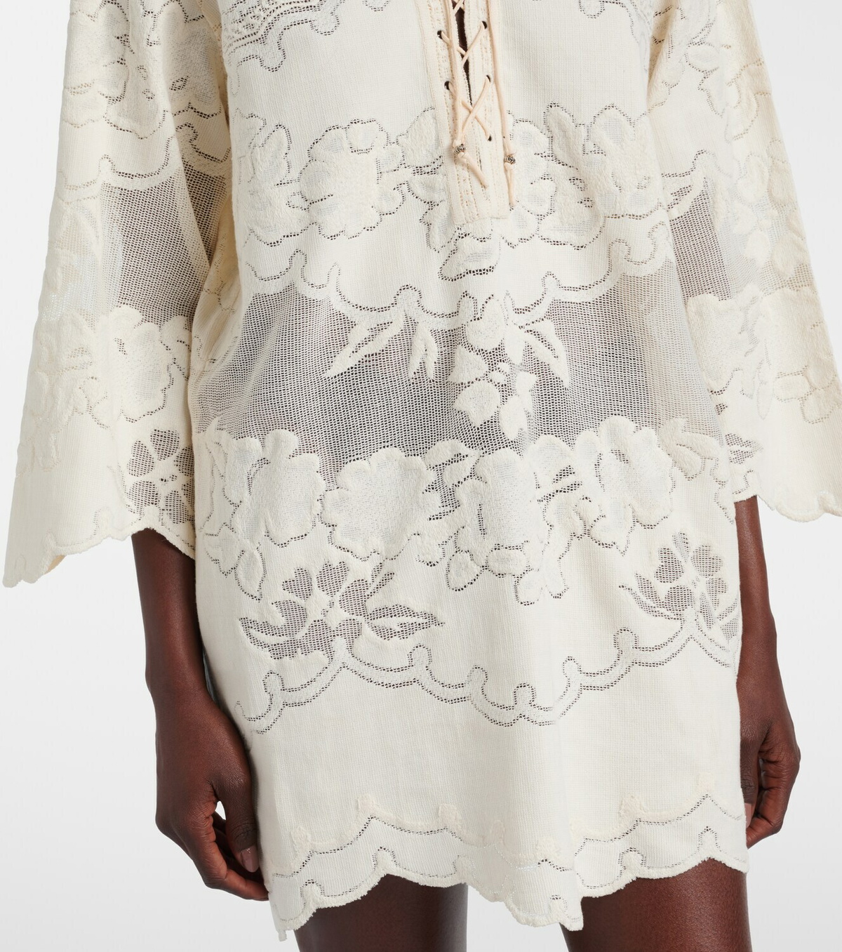 Isabel Marant Solara embroidered cotton-blend minidress