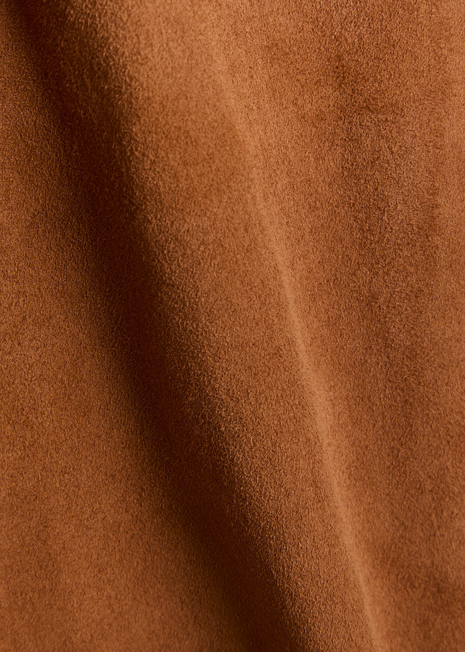 Stouls Stouls 05 Stretch-suede T-shirt Tan