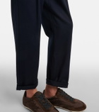 Brunello Cucinelli Monili cotton-blend straight pants