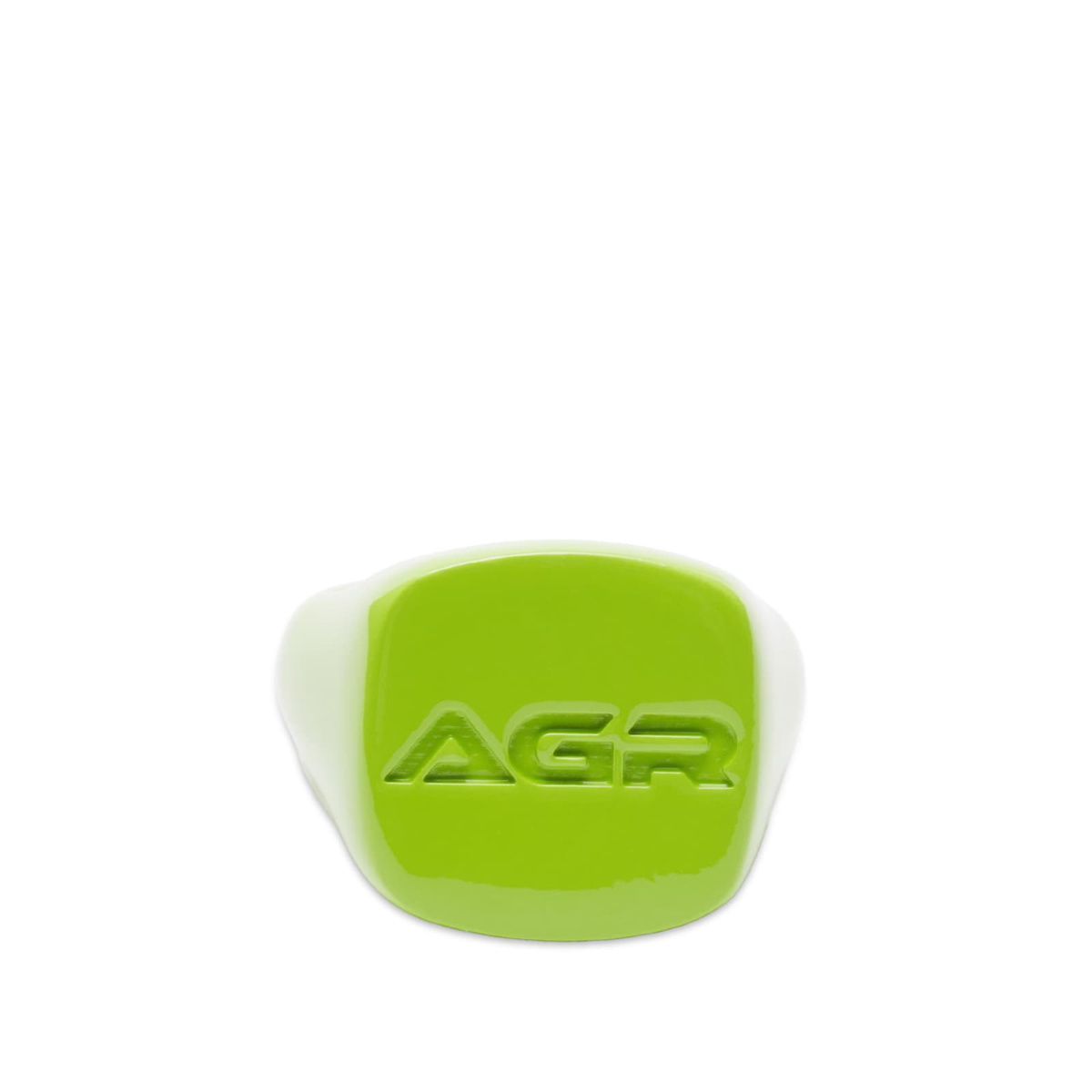Photo: AGR Men's x Hatton Labs Safety Signet Ring in Green