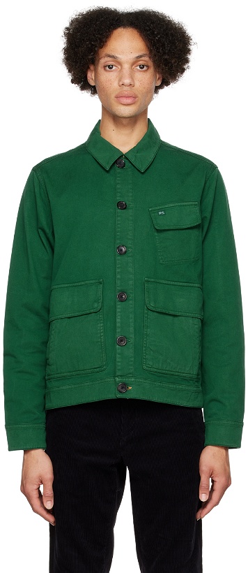 Photo: PS by Paul Smith Green Button Jacket