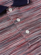 Missoni - Space-Dyed Cotton-Piqué Polo Shirt - Red