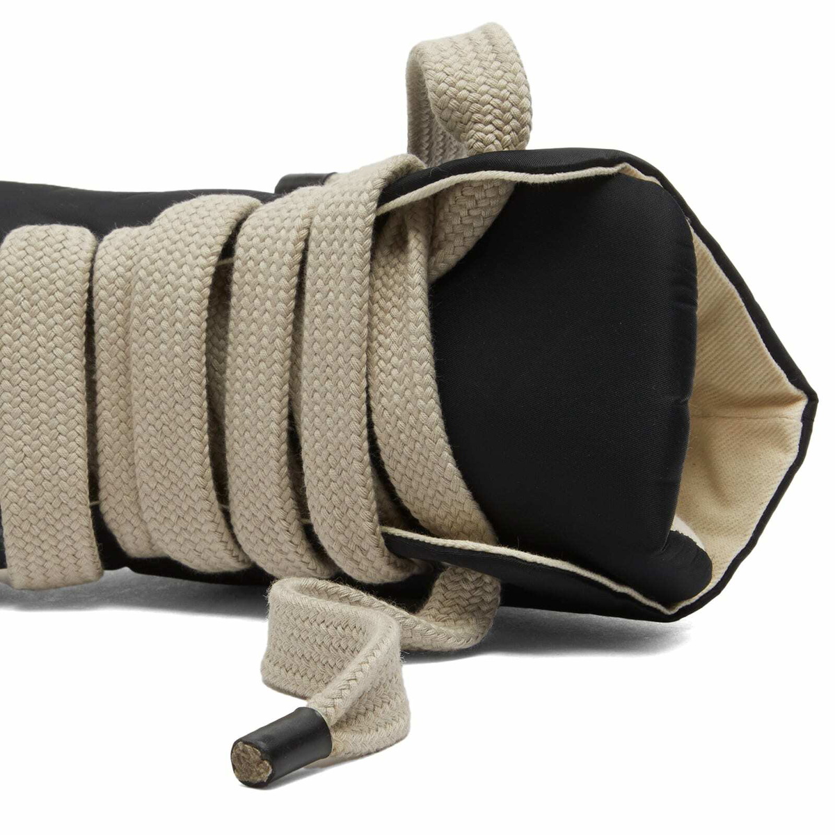 Rick Owens DRKSHDW High Jumbo Lace Puffer Sneakers in Black/Pearl/Milk