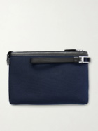 TOM FORD - Leather-Trimmed Canvas Pouch