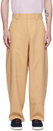 ZEGNA Beige Paneled Trousers