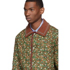 Gucci Green and Orange Flower Chateau Marmont Jacket