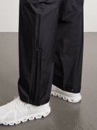 Satisfy - Straight-Leg Pertex® 3L Rain Logo-Appliquéd Recycled-Ripstop Trousers - Black