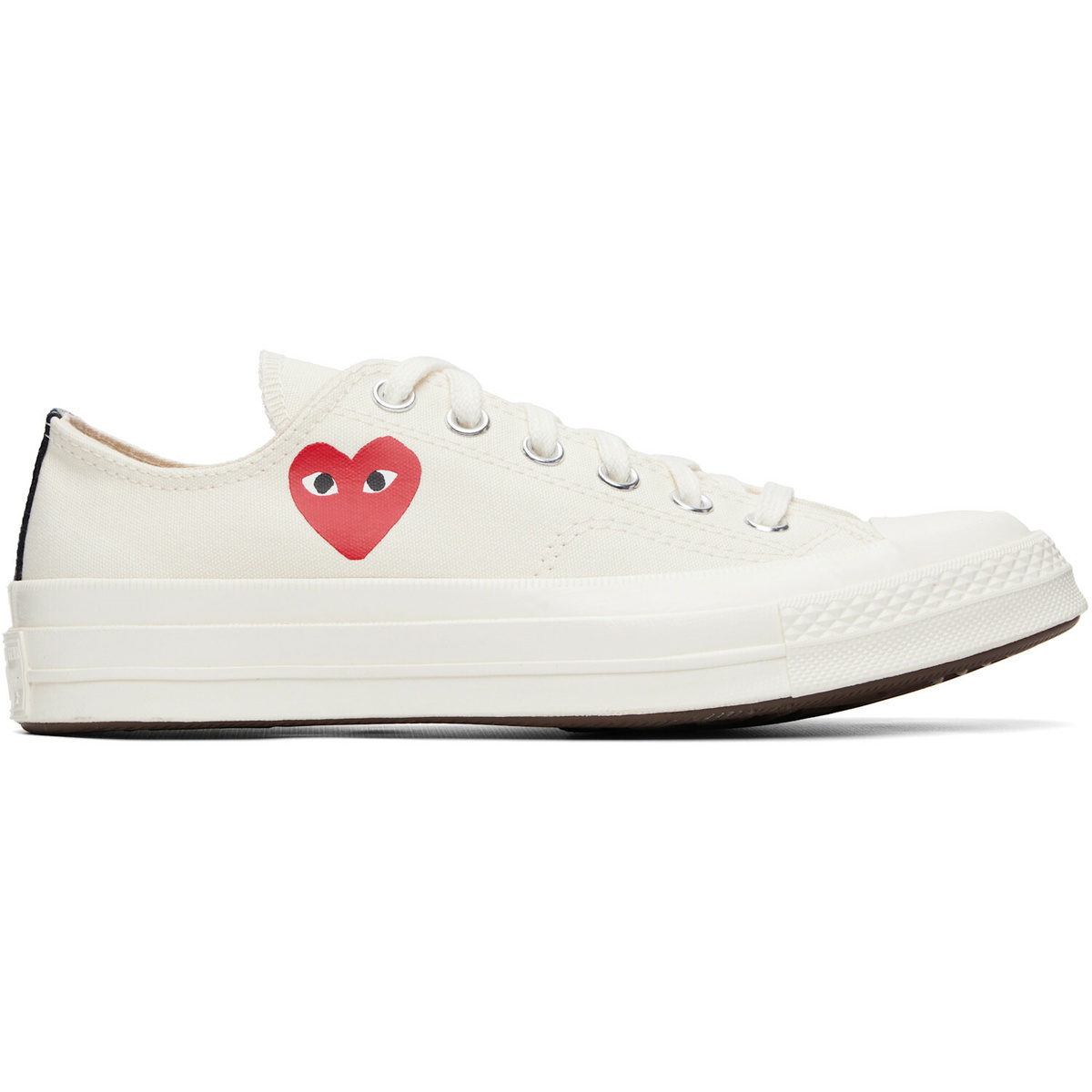 COMME des GARÇONS PLAY Off-White Converse Edition Chuck 70 OG Single Heart Sneakers
