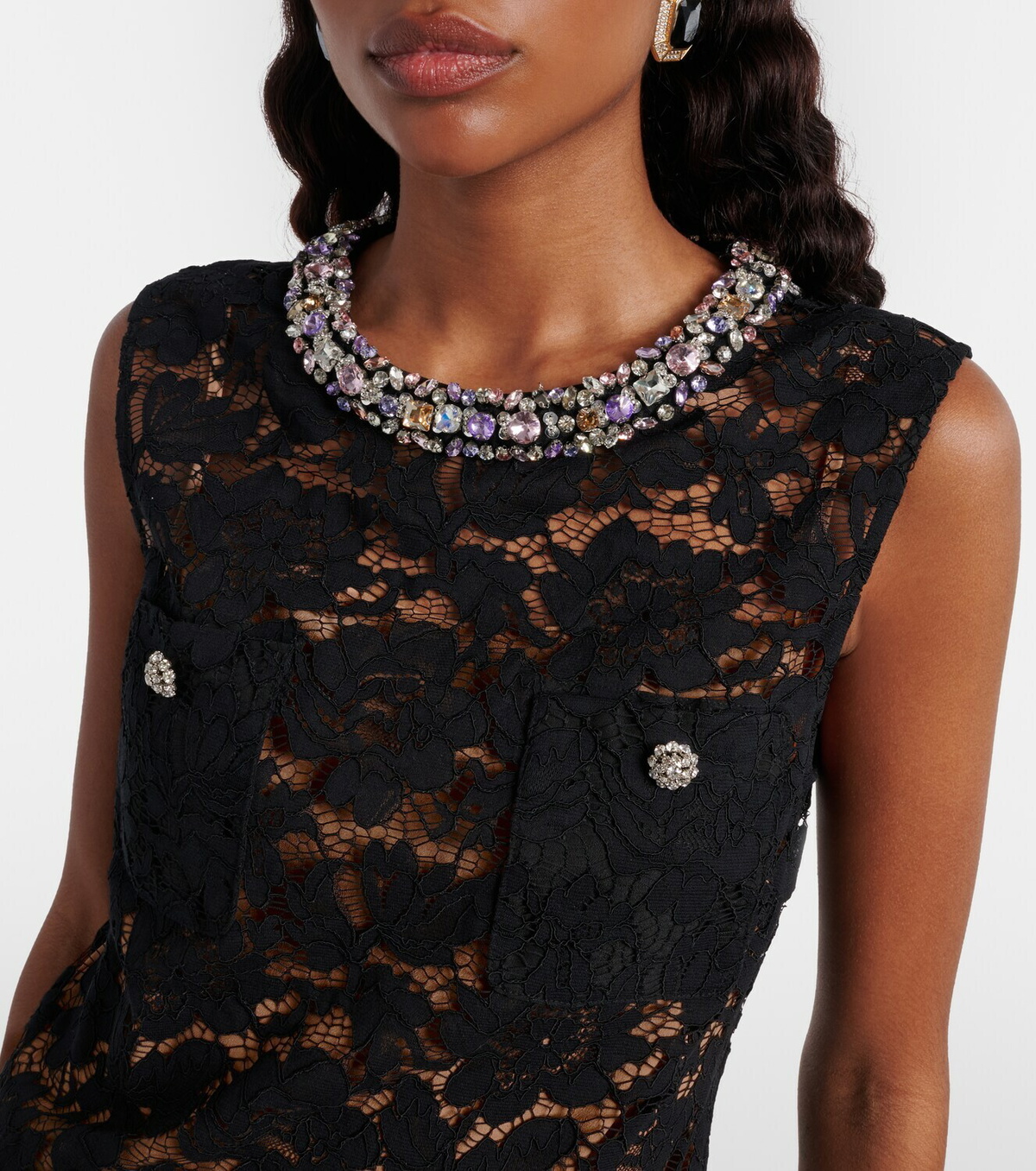 Self-Portrait Embellished minidress