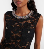 Self-Portrait Embellished minidress