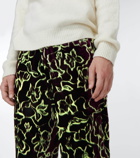 Dries Van Noten - Printed silk-blend pants