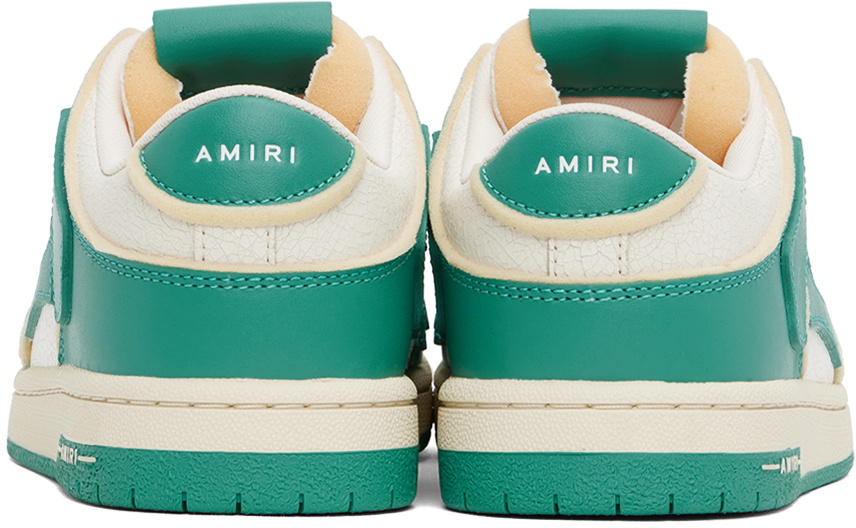 AMIRI Blue & White Collegiate Skel Top Low Sneakers Amiri