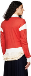 Molly Goddard Red Ethan Sweater