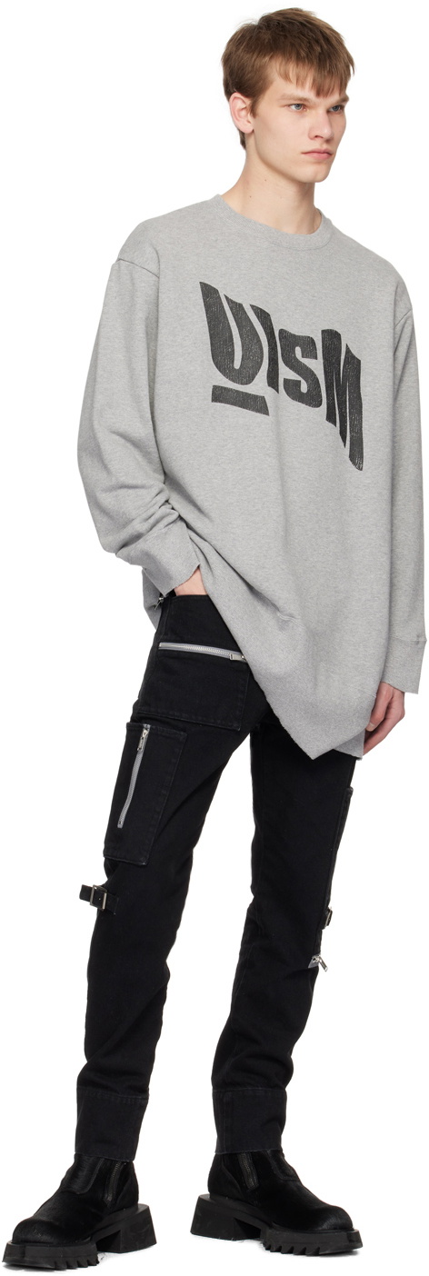 Undercoverism Gray Asymmetric Sweatshirt
