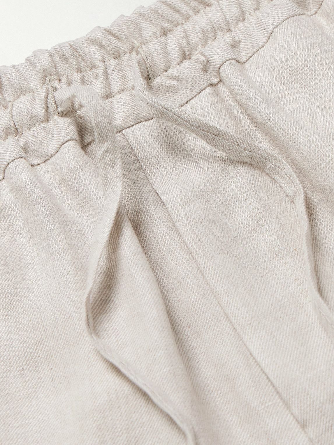 Kingsman - Linen-Twill Drawstring Shorts - Neutrals