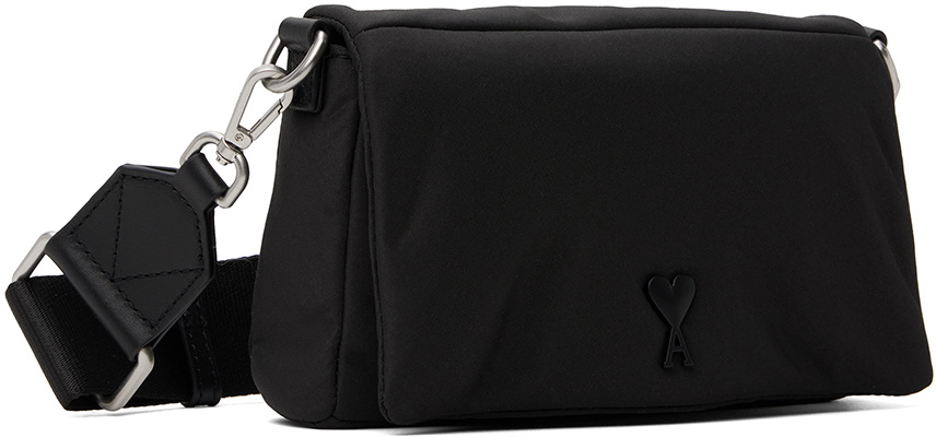 AMI Paris Black Ami De Coeur Lunch Box Bag
