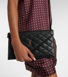Saint Laurent Paris leather clutch