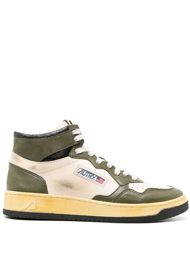 Photo: AUTRY - Super Vintage Mid Leather Sneakers