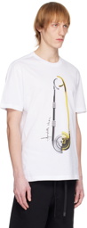 Versace White Safety Pin T-Shirt