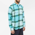 Adsum Men's Tint Plaid Classic Work Shirt in Aqua Plaid