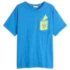 Second/Layer Men's Second Layer Vintage Ciggy Pocket T-Shirt in Blue/Yellow