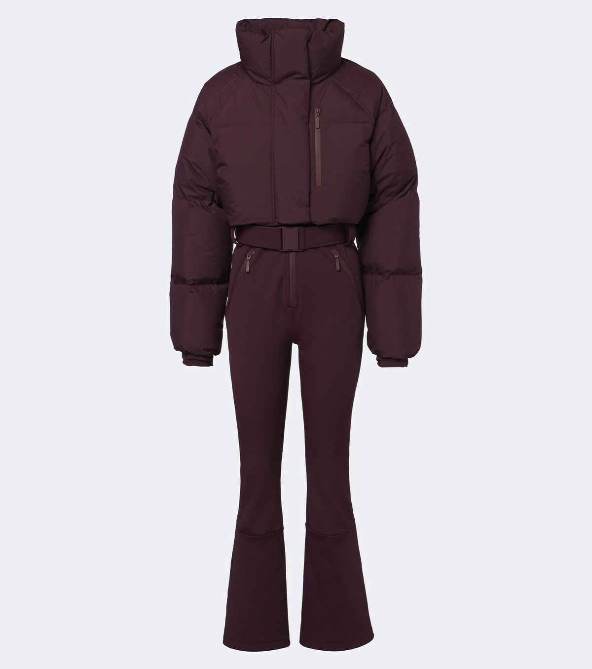Cordova Myoko belted down ski suit