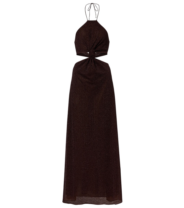 Photo: Oséree Lumière cutout halterneck maxi dress