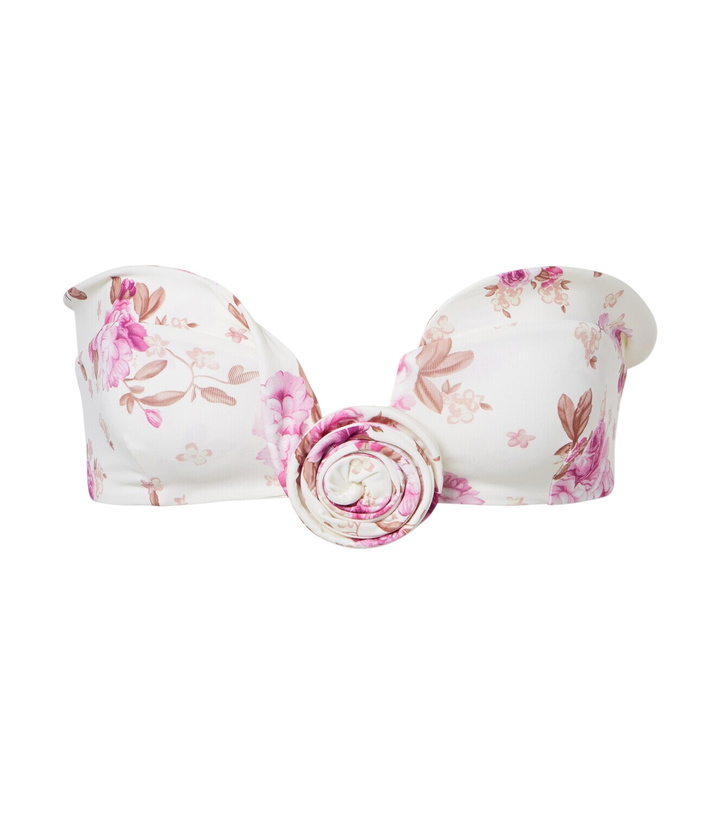 Photo: Magda Butrym Floral-appliqué bikini top