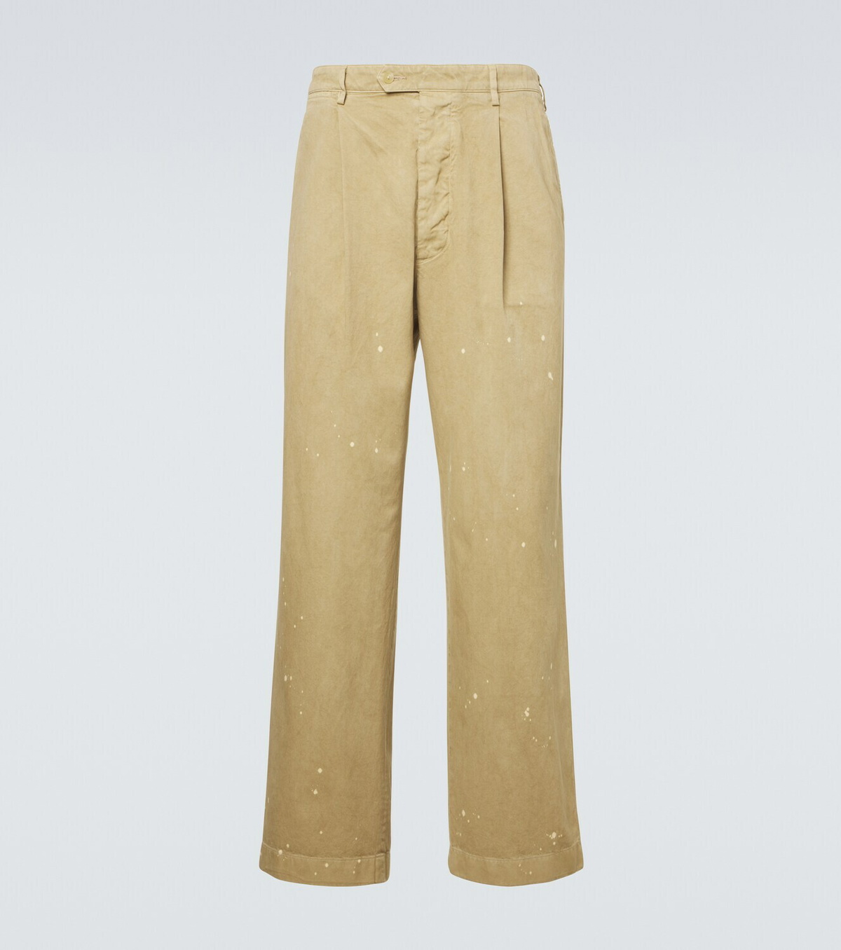 Auralee Distressed cotton chinos