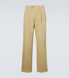 Auralee Distressed cotton chinos