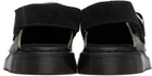 Dr. Martens Gray Jorge II Hairy Suede Slingback Mules