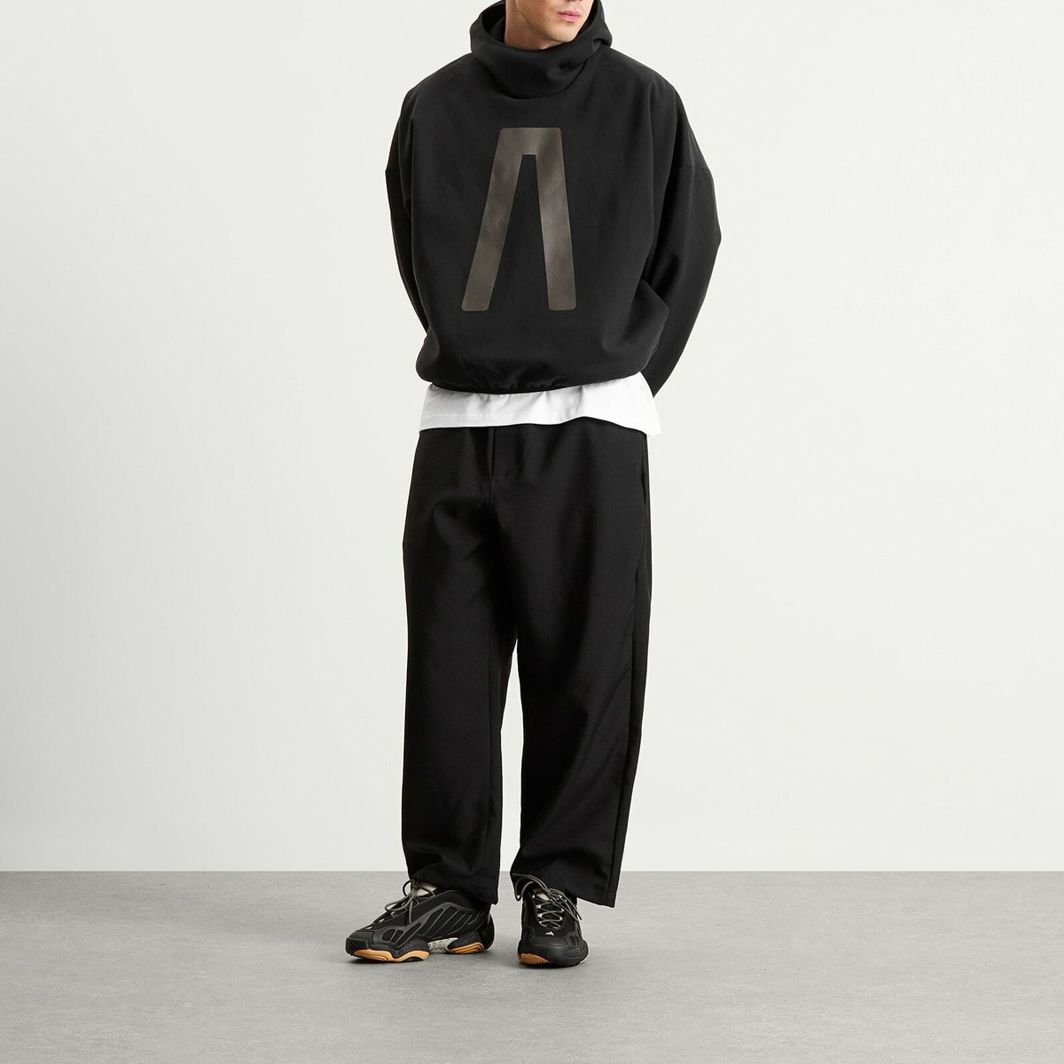 Adidas x FOG adidas x Fear Of God Athletics Suede Fleece Hoodie in Black