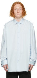 Raf Simons Blue Cotton Shirt