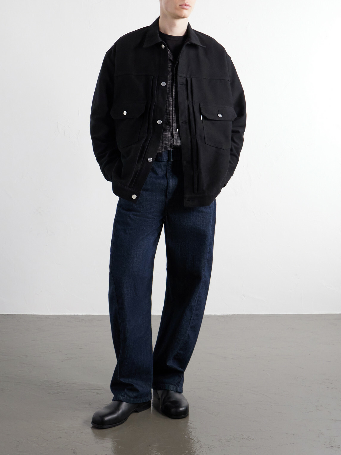 Graphpaper - Cotton-Twill Overshirt - Black
