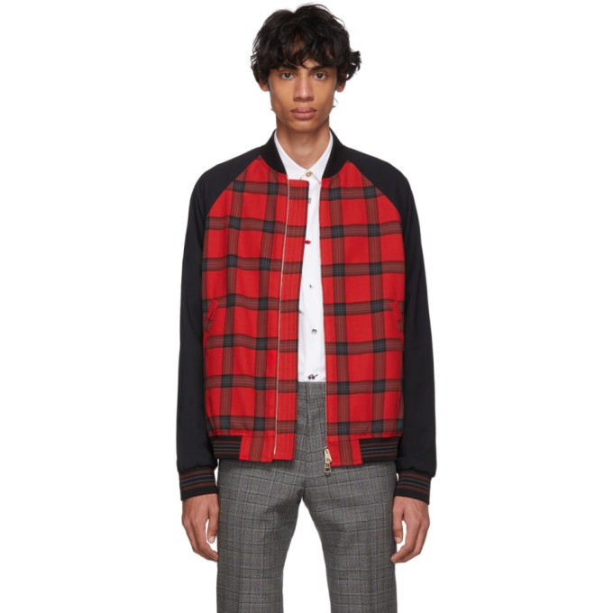 Photo: Paul Smith Red and Black Check Bomber Jacket