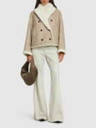 BRUNELLO CUCINELLI Reversible Suede Shearling Jacket