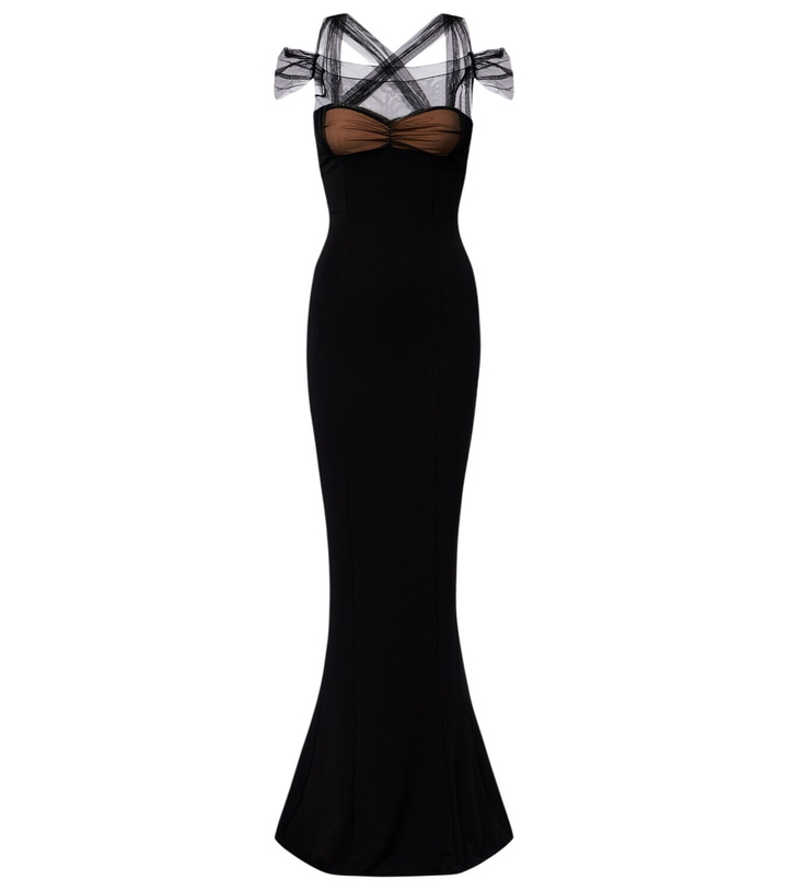 Photo: Nensi Dojaka Draped maxi dress