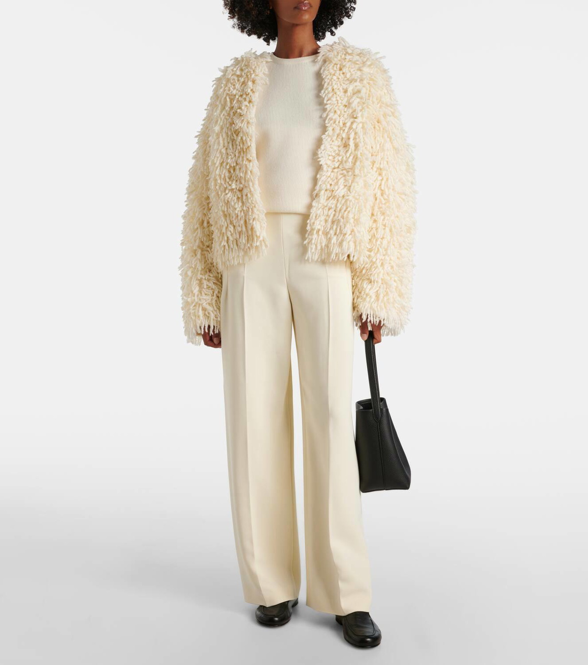 Fforme Van fringed wool-blend jacket