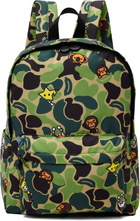 BAPE Khaki New ABC Milo All Friends Medium Backpack